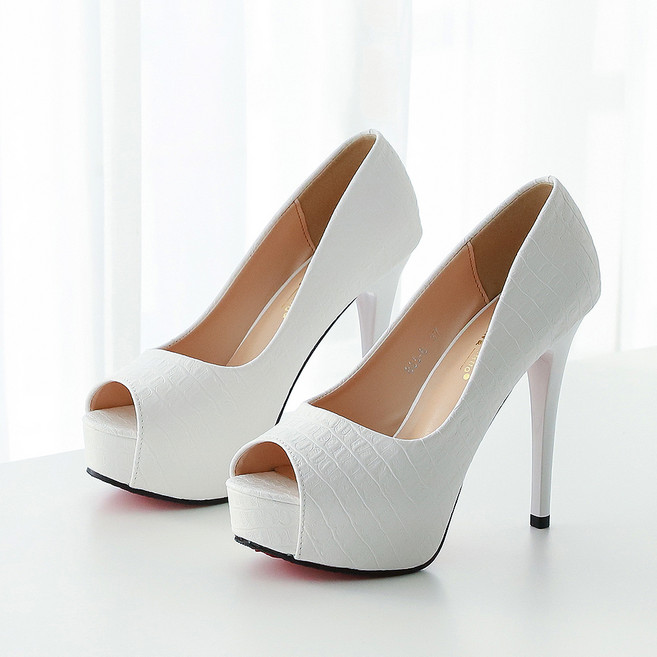 멜팅나인 여성용 토오픈 가보시 킬힐 12.5cm TW88