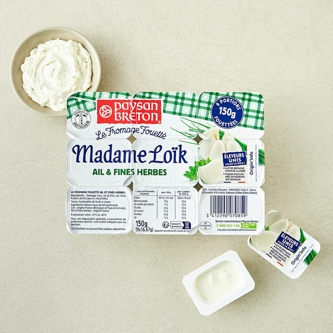 페이장브레통 마담로익 갈릭앤허브 포션, 16.67g, 1개, 9개입