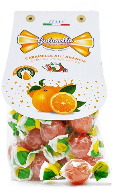 義大利柳橙風味糖, 200g, 1袋