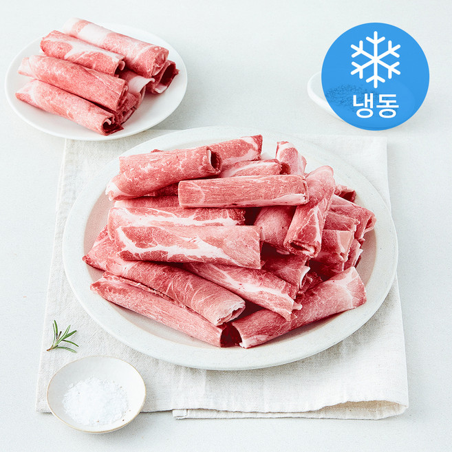 미국산 돼지 목전지 돌돌말이 구이 볶음용 2mm (냉동), 1개, 2.5kg