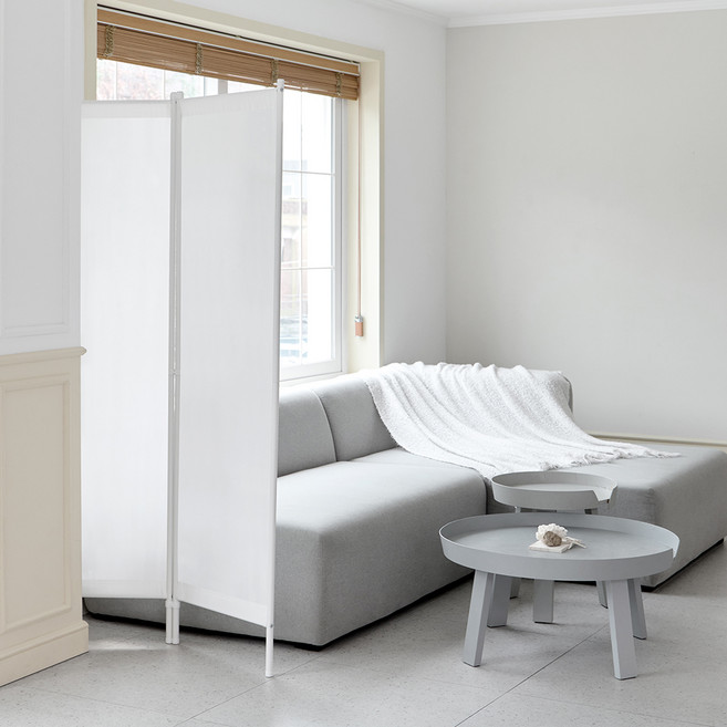 까사마루 심플 가림막 파티션 2단 1800, 화이트