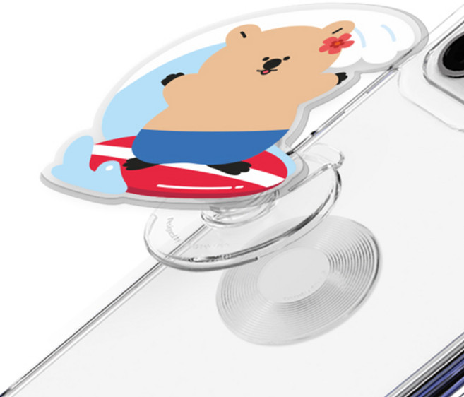 트라이코지 쿼카 여름 휴가 아크릴 체인지톡, 쿼카 여름 휴가 서핑, 1개