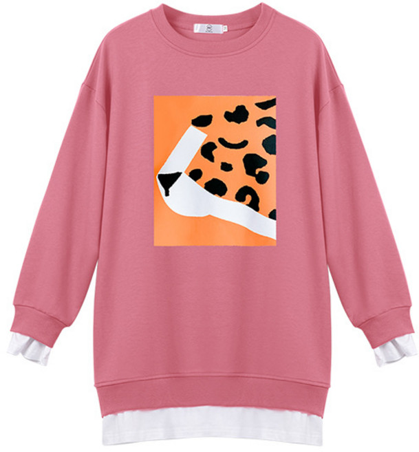 임부 맨투맨 단색 티셔츠