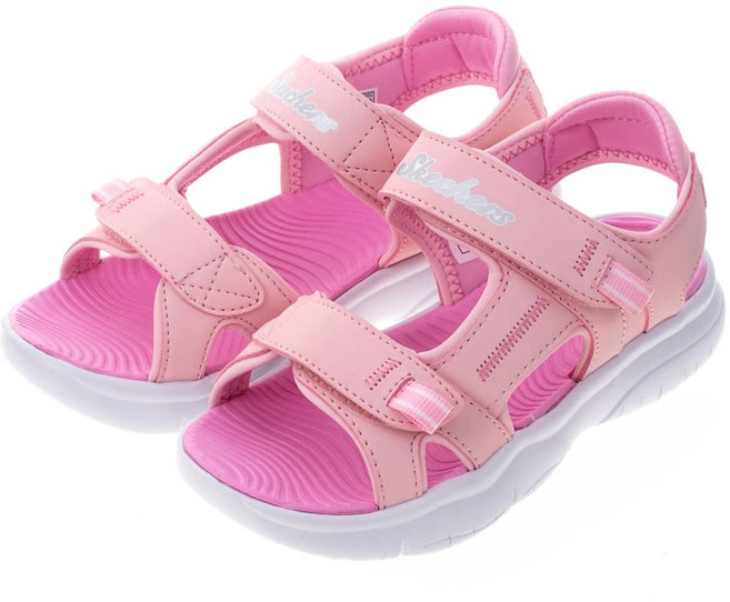 SKECHERS 女款 FLEX SPLASH D楦涼鞋 302984LLTPK, 粉色, 17cm