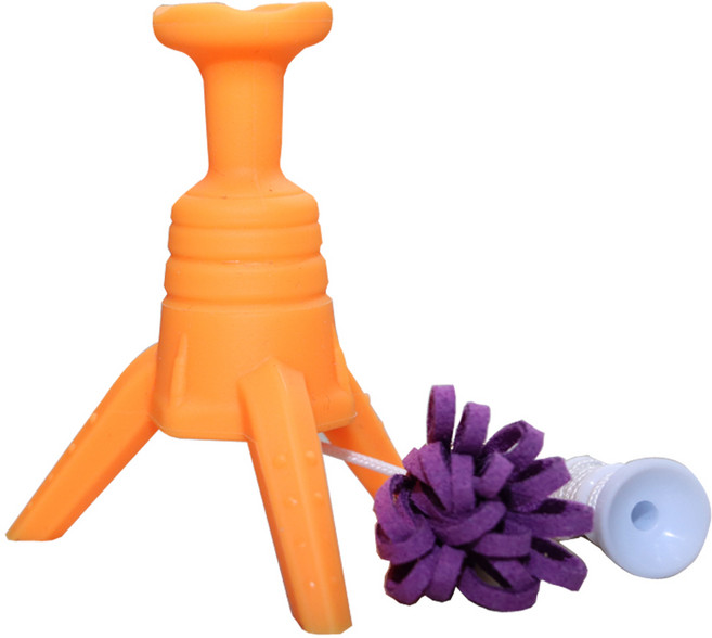 버디79 삼발이 높이조절 실리콘33골프티, 오렌지, 1개