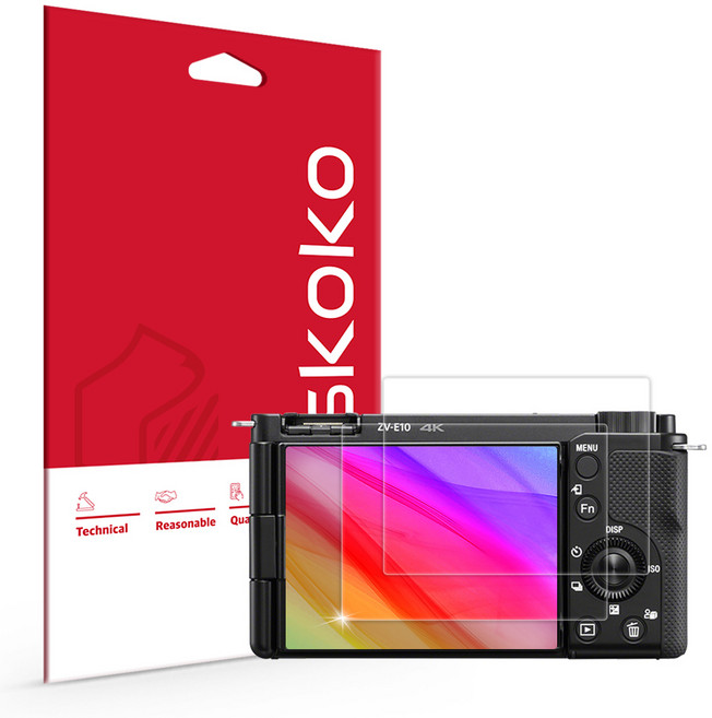 스코코 소니 ZV-E10 초고화질 트루컬러 AR 액정보호필름 2p 세트, 1세트