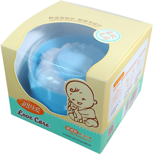 러브케어 베이비파우더 자동 분통 + 분첩, 1세트