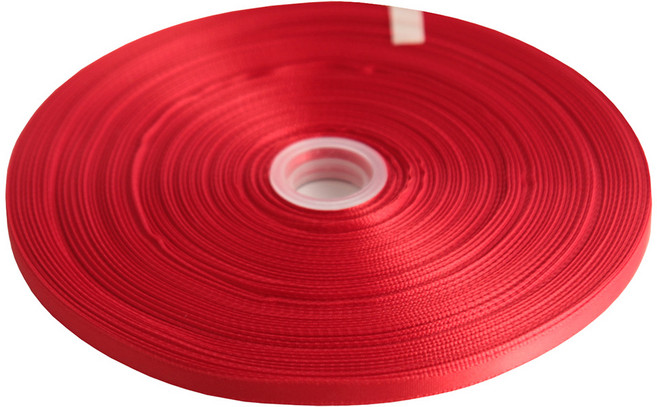 아이엔피 공단 리본끈 6mm 06A2, 039레드, 90m, 1개