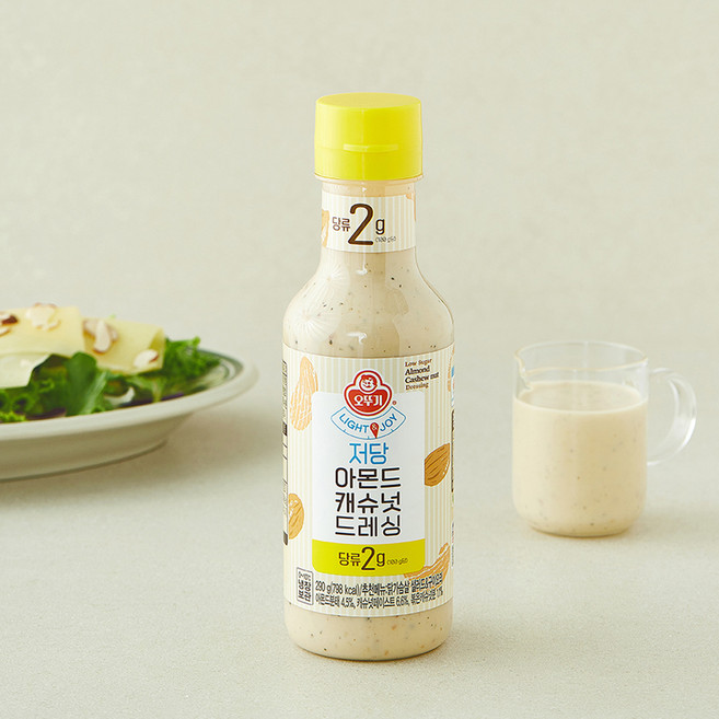 오뚜기 LIGHT & JOY 저당 아몬드캐슈넛 드레싱, 290g, 1개
