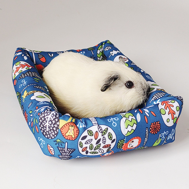 요런개 시원한 소동물 수면 둥지 L, 블루포레스트, 1개