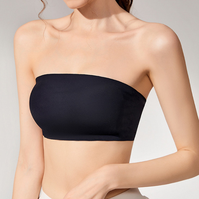 더시럽 여성용 오프숄더 이너 튜브탑