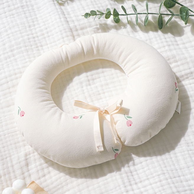 마롤로뜨 유모차 차량용 30수 사계절 프린팅 아기 목쿠션, 달콤튤립