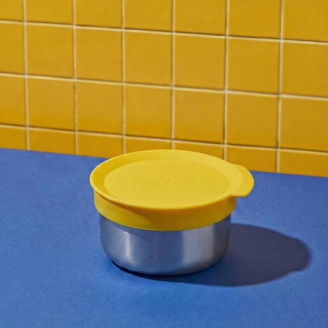 마미그래 이유식 스텐 밀폐 멀티볼, Yellow 프렌치프라이, 1개, 270ml