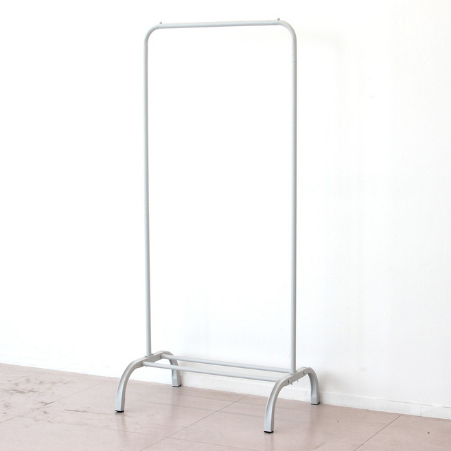 굿드림포유 그란데 미니 옷걸이 1단 행거, 무광화이트