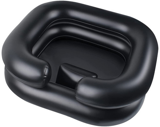 이소온 목편한 튜브형 머리감기 세발기, 블랙, 1개