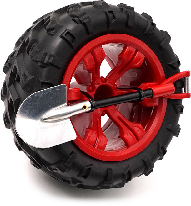 삼에스 미니 스페어 타이어 자동차 장식품, 레드