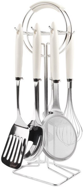 백산 에펠샤틴 조리도구 7P 세트, 화이트
