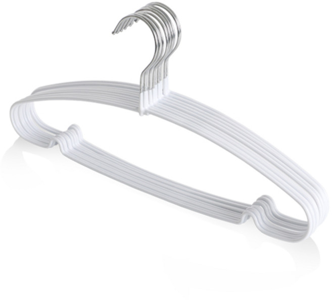 네이쳐리빙 논슬립 코팅 옷걸이, 화이트, 10개