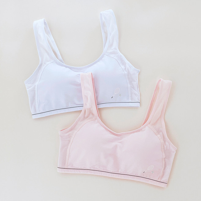 주니데이 학생 브라 메쉬 테니스 2종 세트