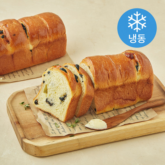 페피트파리 브리오슈 올리브 치즈 식빵 (냉동), 230g, 1개