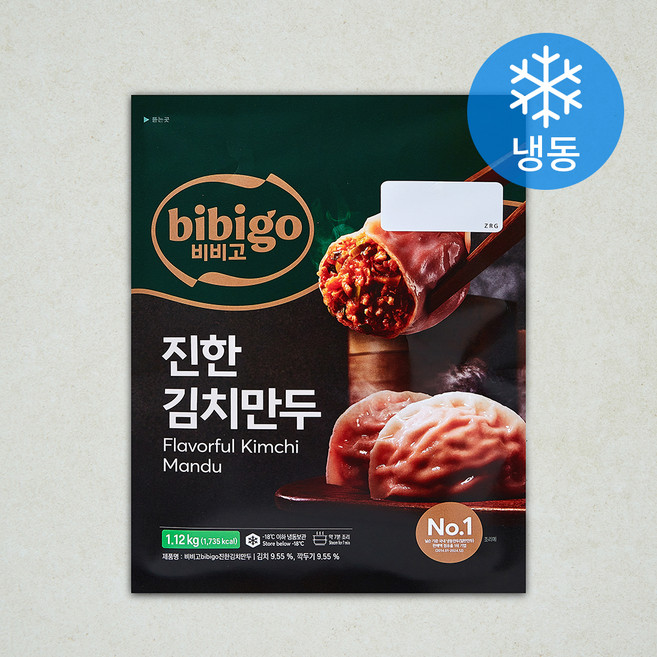 비비고 얇은피 진한 김치만두 (냉동), 1.12kg, 1개