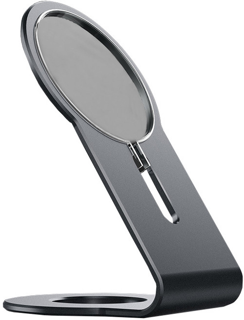 다퍼남 맥세이프 충전용 라운드 일체형 휴대폰 거치대, 스페이스 그레이, 1개