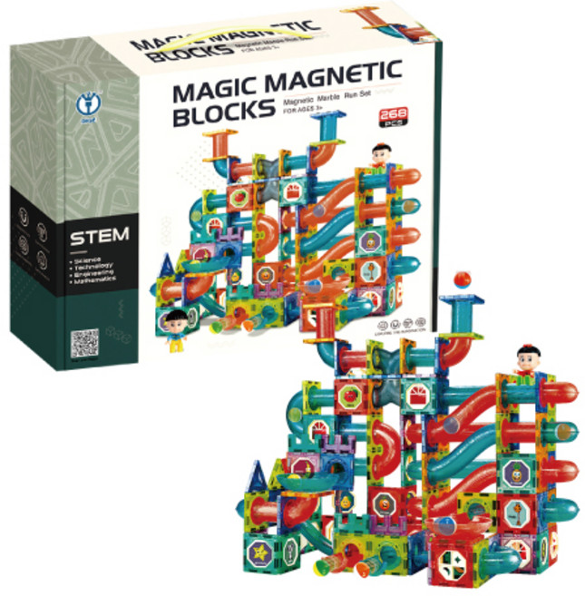 디제 입체 자석 블럭 마블런 세트 268p, 혼합색상, 1세트