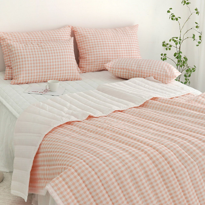 스코홈 나의 캔디 시어서커 여름 차렵이불 세트