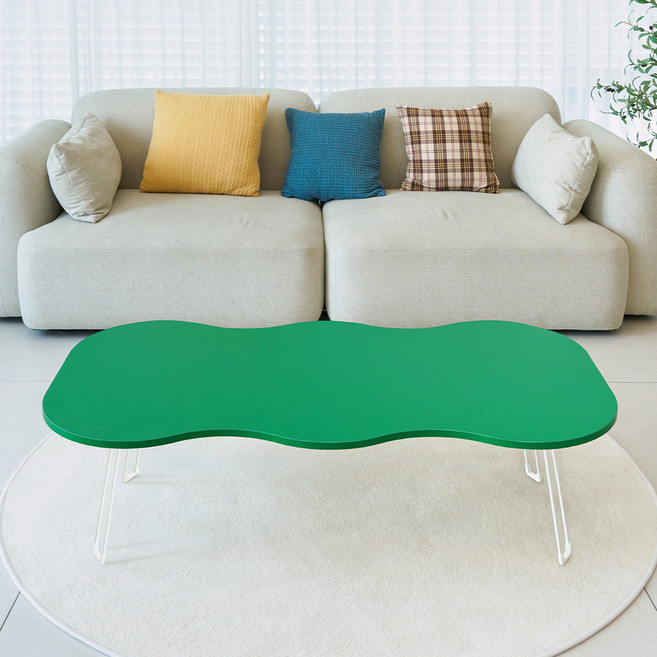 에이스홈 웨이브 1200 LPM 좌식 접이식 테이블, 그린