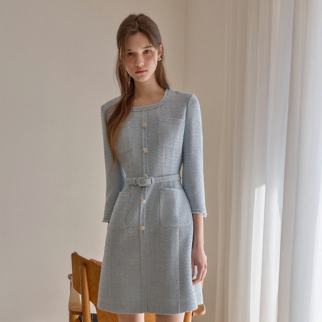 JuliynCalla 26SS Color136 She Begins Bella 毛呢連身裙