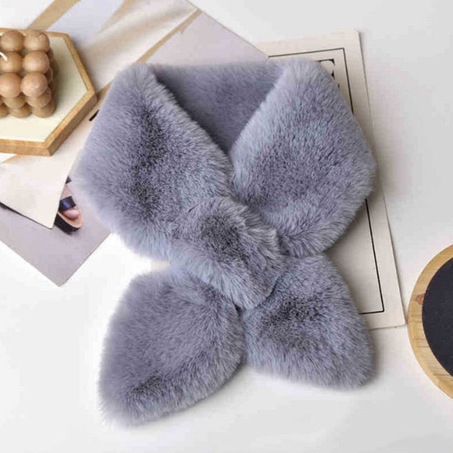 하우매니 인조 토끼털 스카프 목도리