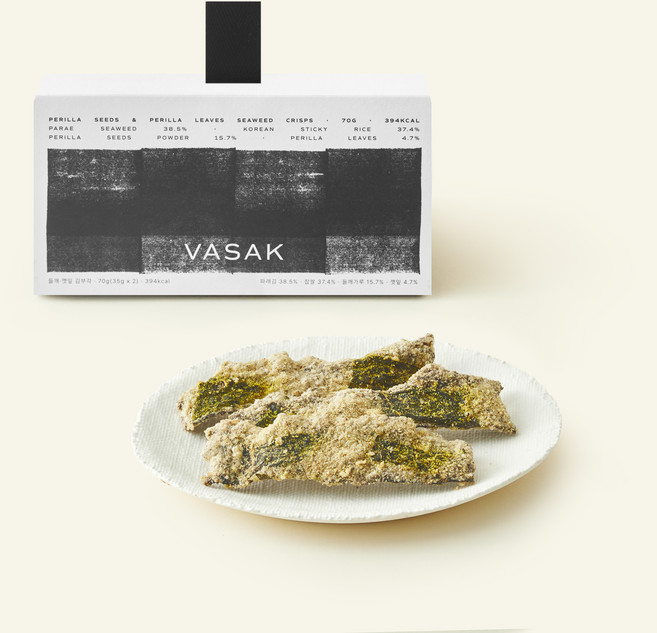 VASAK 바삭 시그니처 들깨 깻잎 김부각 2개입, 70g, 1개