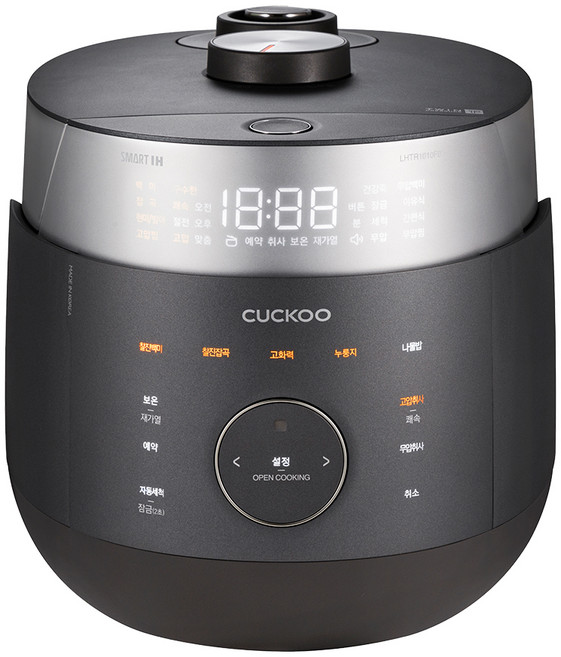 쿠쿠 IH전기압력밥솥 10인용, CRP-LHTR1010FD, 블랙
