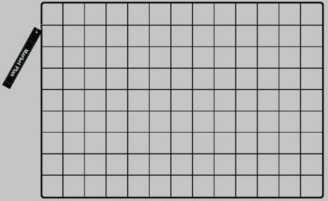 마켓플랜 인테리어 스틸 메쉬 철 네트망 65 x 45 cm, 블랙, 1개