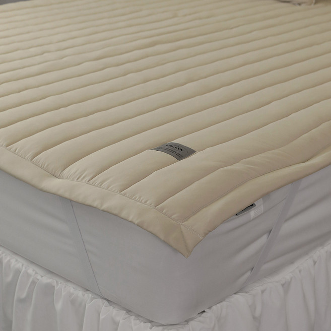 이블랑 국내 제조 아르떼 알러지케어 일반형 침대패드, 샌드베이지