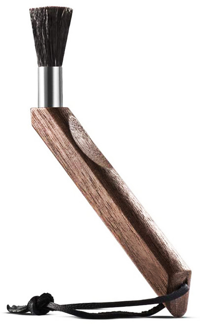 칼딘 커피 그라인더 청소 커브 브러쉬, 월넛, 1개