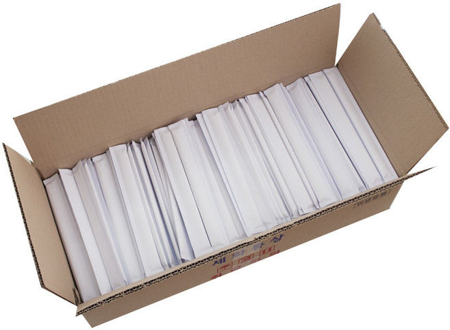 세화통상 프라임 백양목 무인쇄 나무젓가락, 500개, 1세트