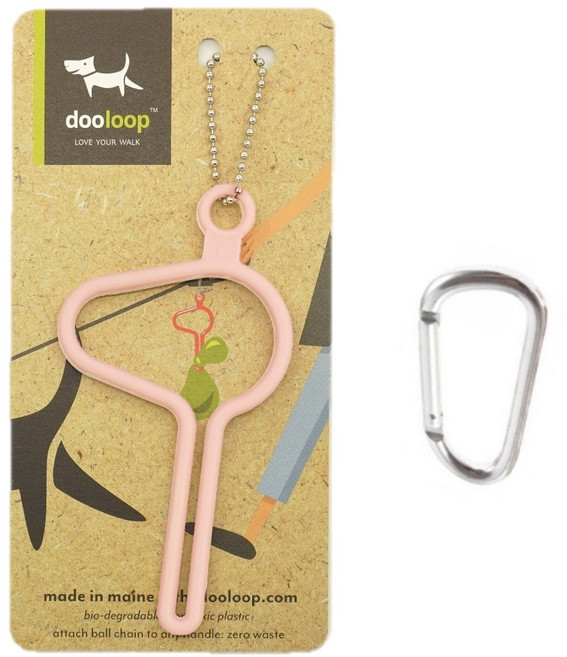올네이쳐 반려동물 풉키링 + 카라비너 세트, 밀레니얼핑크, 1세트