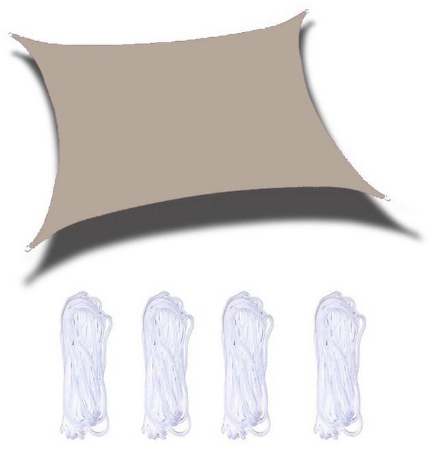 방수 UV차단 그늘막 5 x 3 m GJ_03_05, 오트밀, 1개