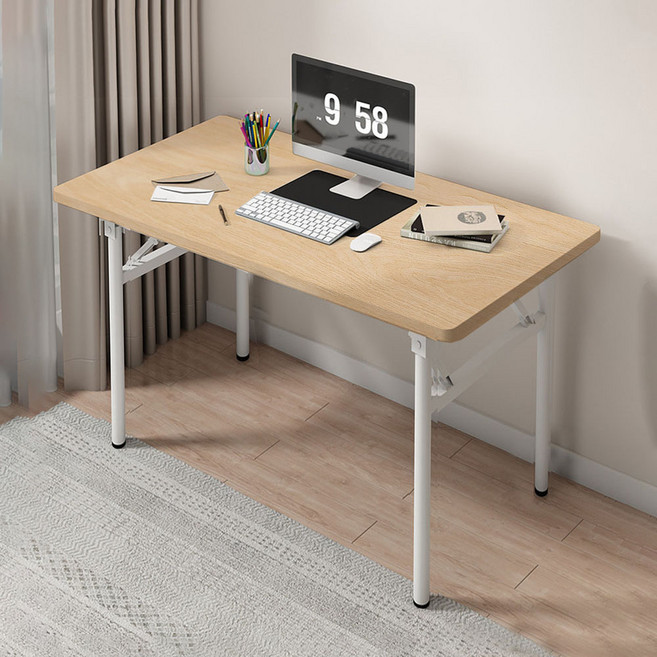 가구느낌 영접이식 책상, 네추럴 화이트