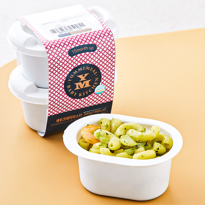 얌이밀 새우크래미 파스타, 100g, 2개