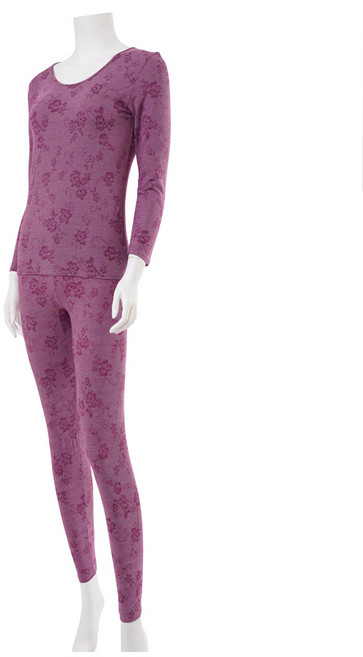 캐리루시 여성용 자가드모달 9부 내의 상하 세트