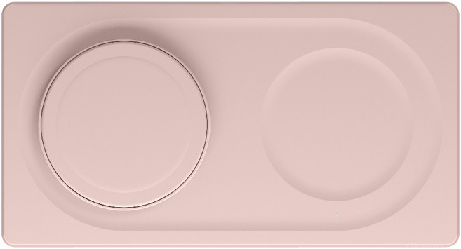 belkin 貝爾金 BoostCharge Pro 15W 2-in-1 無線充電板 無線充電器 Fast Charging MagSafe Compatible Qi Certified 粉色