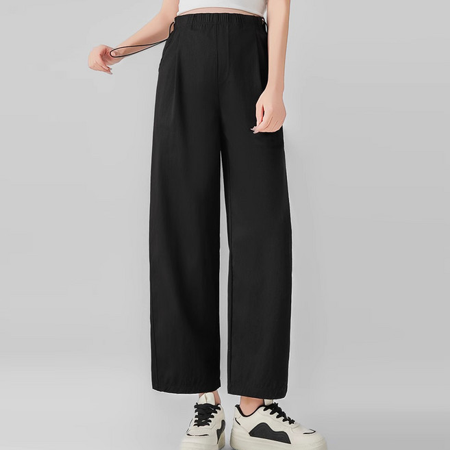 데이소이 양사이드 끈 와이드 임산부 긴바지