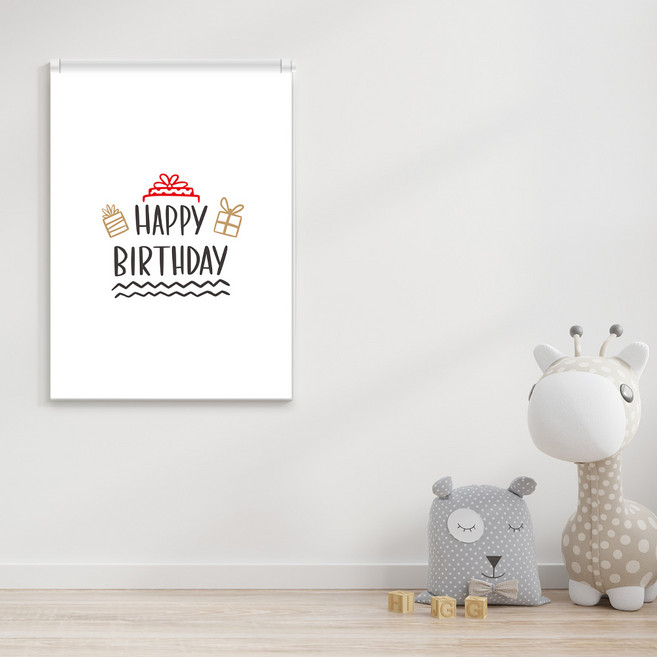 끌래망스 생일선물상자 실사 롤스크린 일반