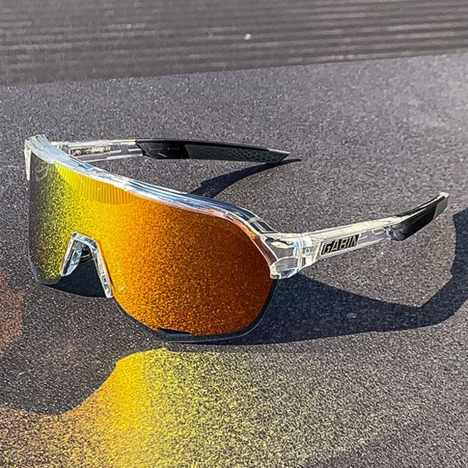 가빈 스타일호른 스포츠 고글 G70, C12 투명 레드미러, 1개