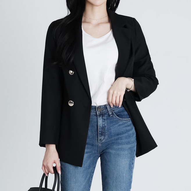 모이르벨라 여성용 더블버튼 카라 테일러 자켓 O26SS2-A2654