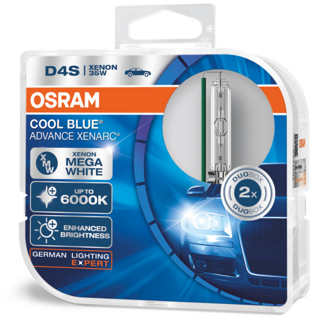 OSRAM 歐司朗 HID Cool Blue 先進氙氣燈 6000K, 混合顏色, 1個, D4S