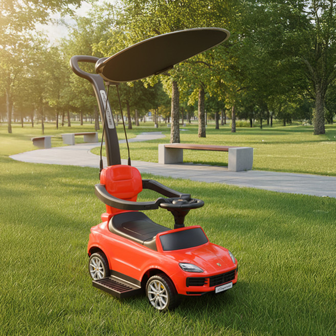 대호토이즈 아동용 포르쉐 카이엔 3in1 푸쉬 붕붕카, Red, 1개