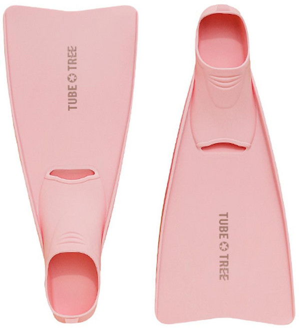 TUBE TREE 長蛙鞋 + 網袋 套組, 粉色